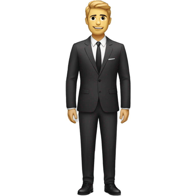 full body guy in a suit emoji