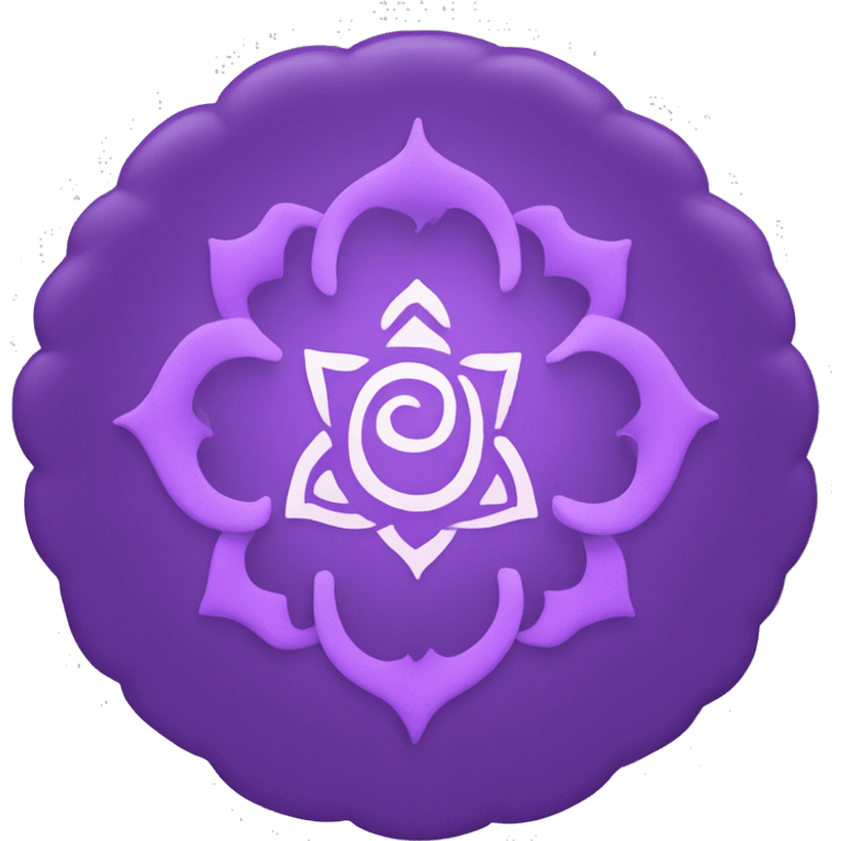 Violet crown chakra symbol 7 emoji