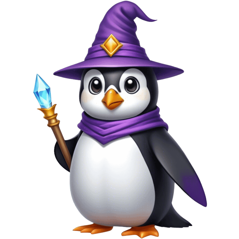 Penguin Wizard emoji