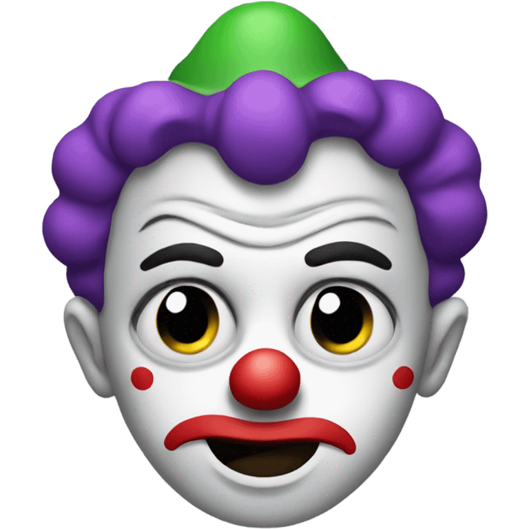 miserable clown emoji