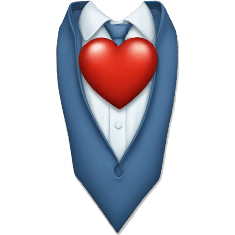 Heart with hear tie emoji