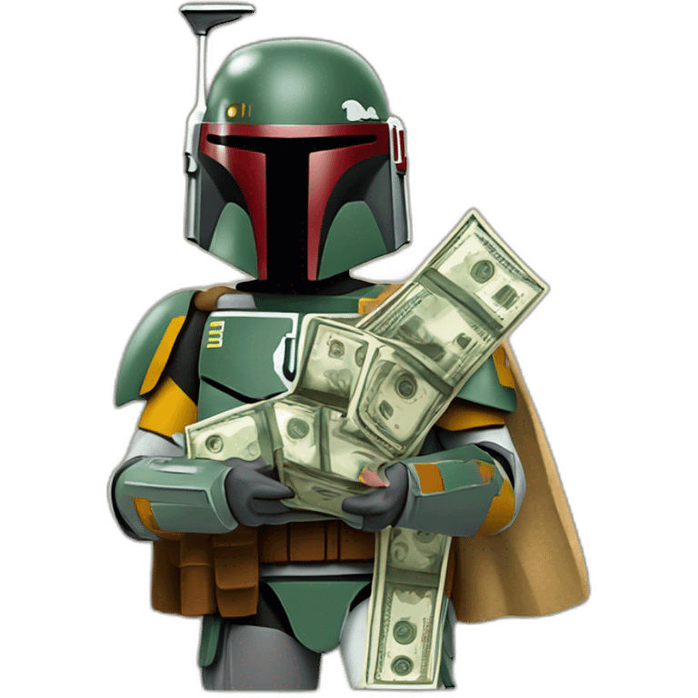 Boba fett with money  emoji