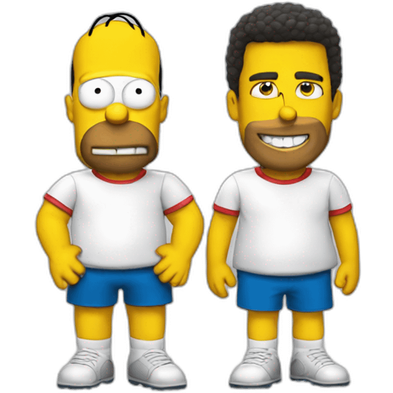 Homer Simpsons et ronaldo emoji