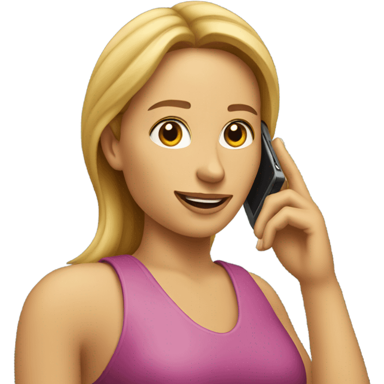 woman on the phone  emoji