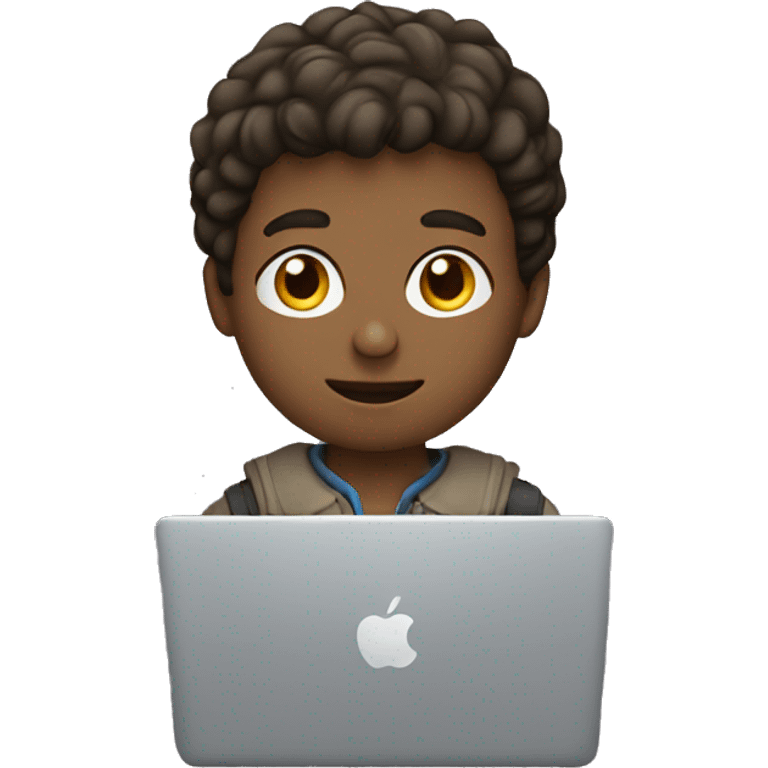 Boy with a MacBook  emoji