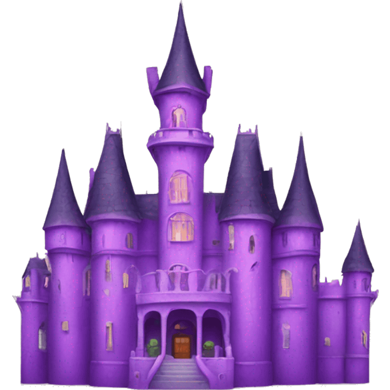 a magnificent purple palace  emoji