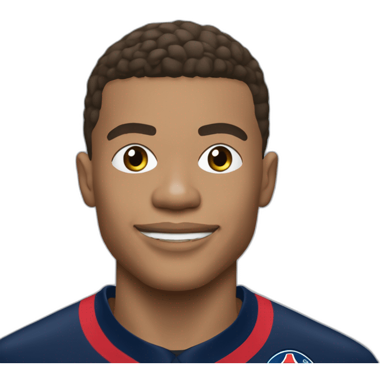 Kylian Mbappé avec PSG emoji