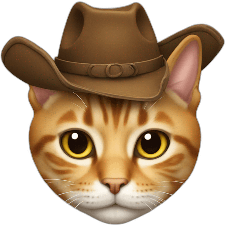 Cat cowboyhat emoji