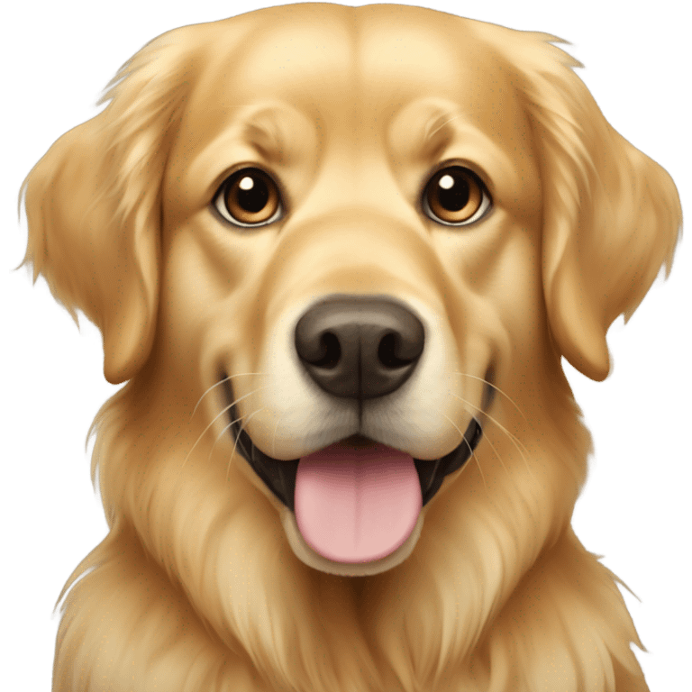 A golden retriver  emoji