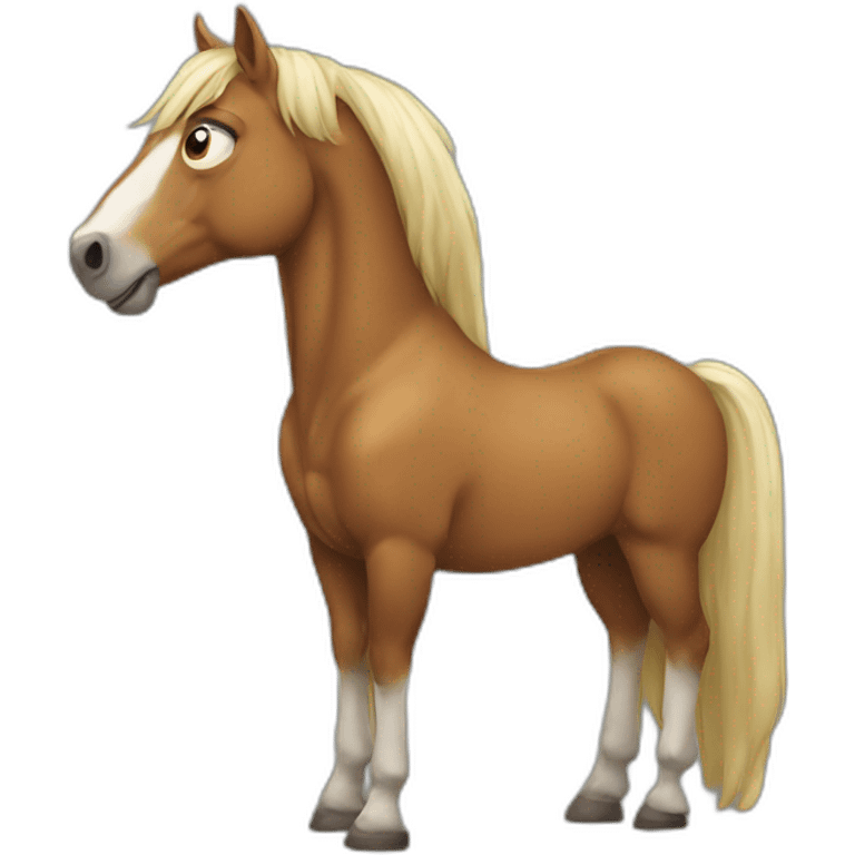 pretentious horse emoji