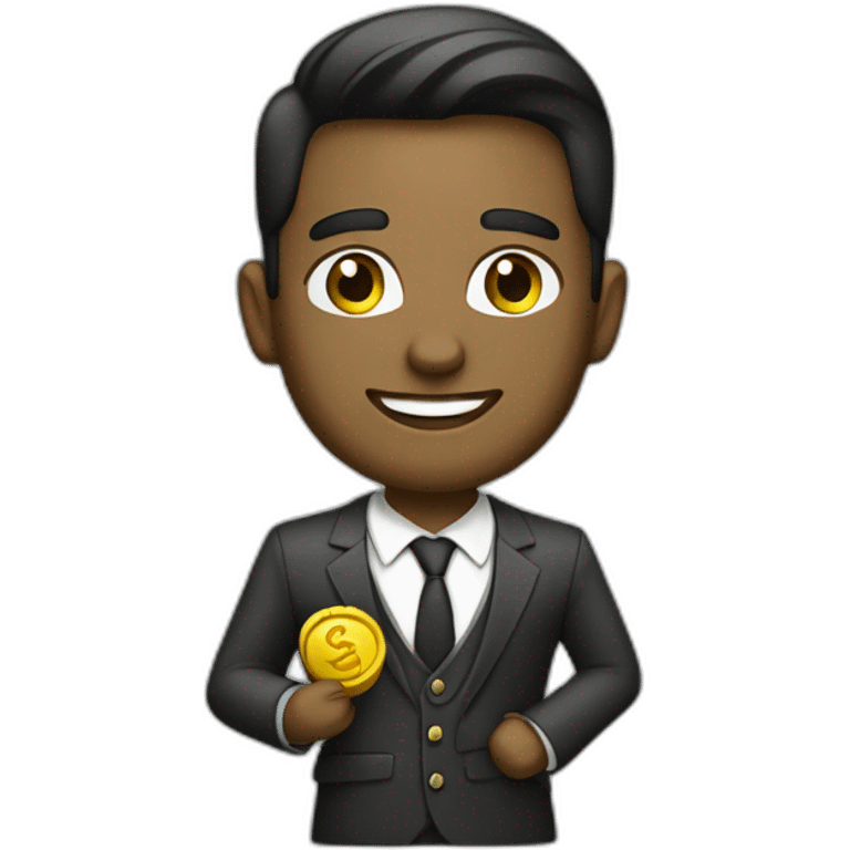 empresario joven y con dinero emoji