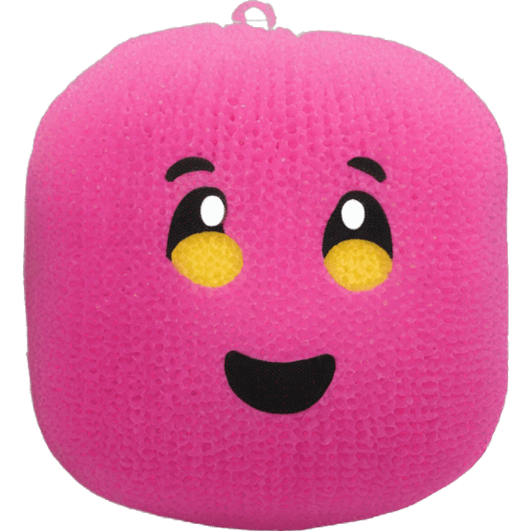 Mesh Shower Sponge Bath Pouf emoji