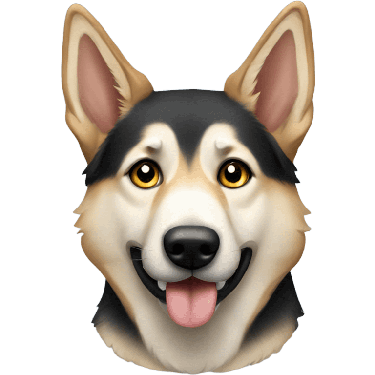 German shepherd husky mix emoji