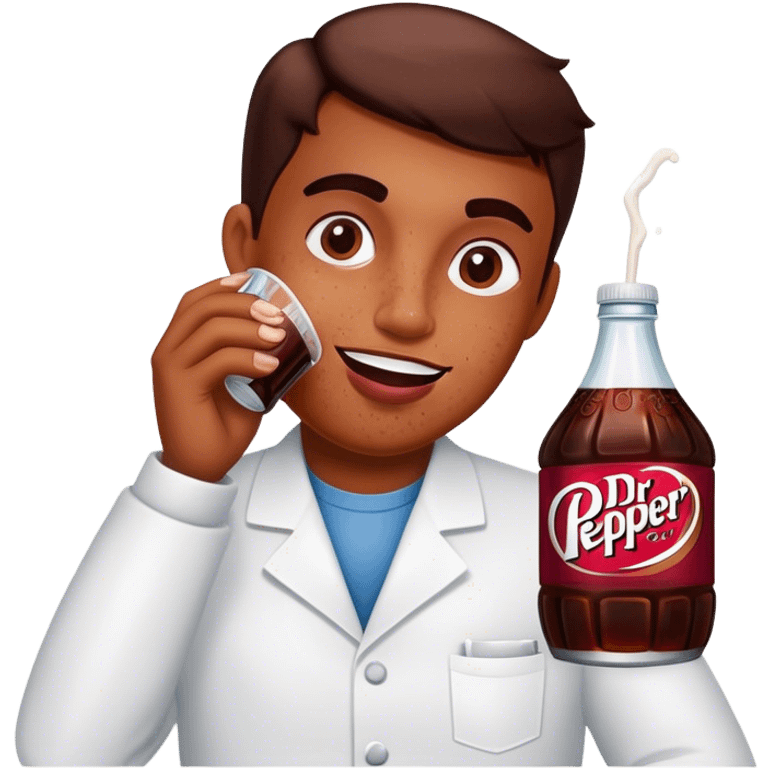 Hyperpigmentation drinking dr pepper emoji