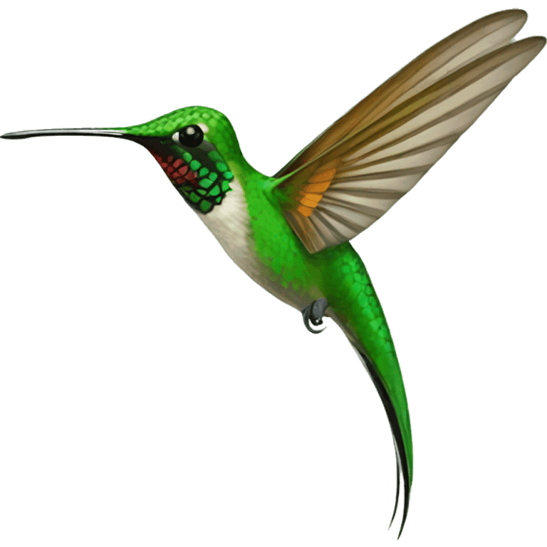 long tailed hummingbird emoji