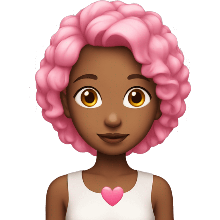 Cute girl with heart on head emoji