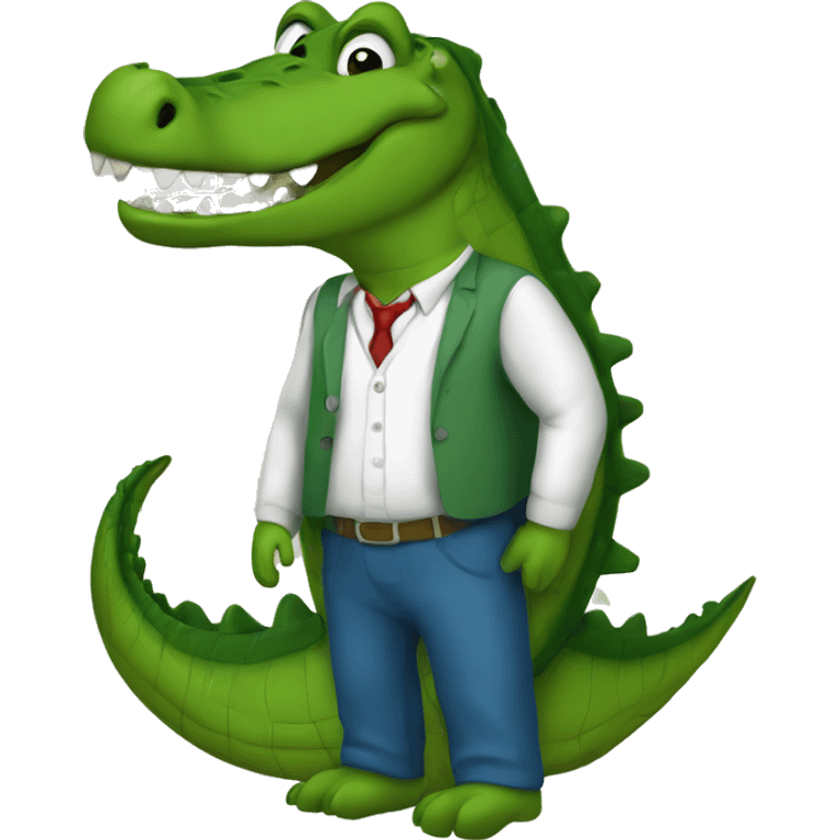 Teacher crocodile, backrounds Chart emoji