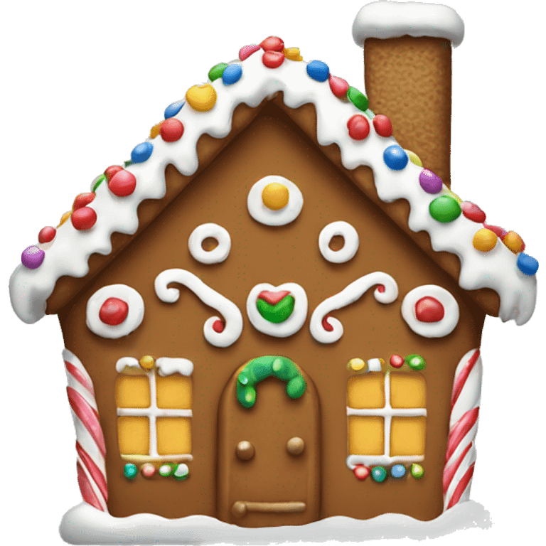 Gingerbread house emoji