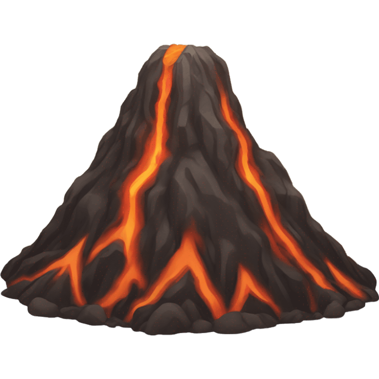 awakened volcano, ashes, fire, relief emoji