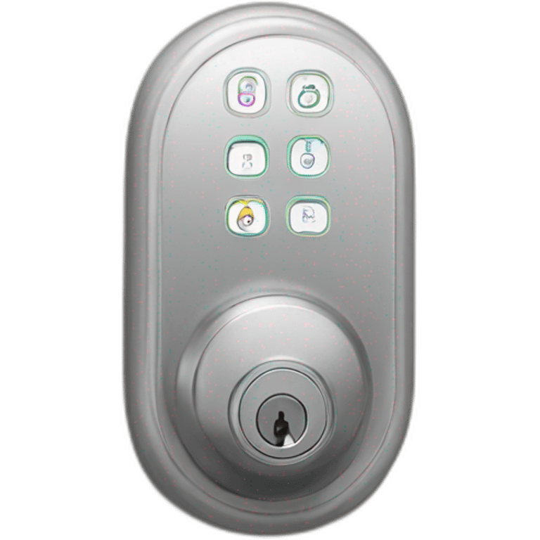 smart lock with code panel emoji