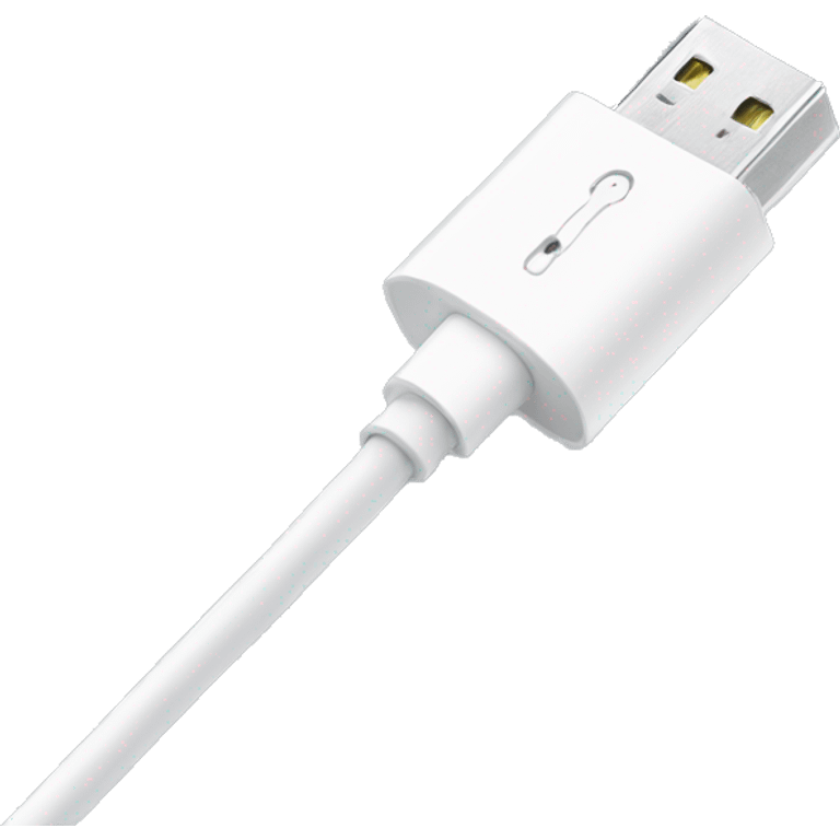 White usb cable emoji