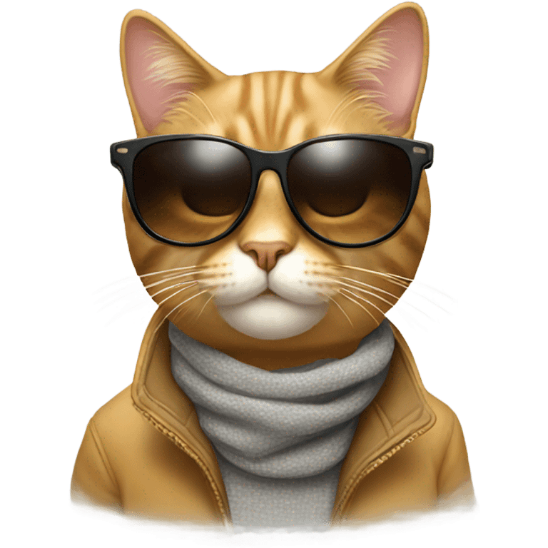 Cat with sunglasses emoji