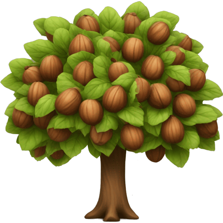 Hazelnut tree emoji