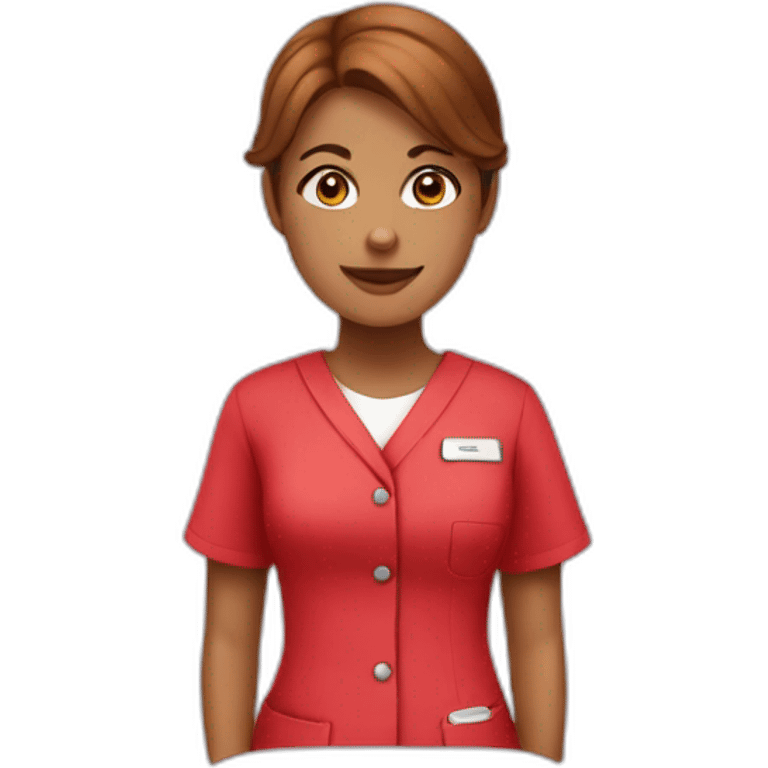 Midwife red uniform emoji