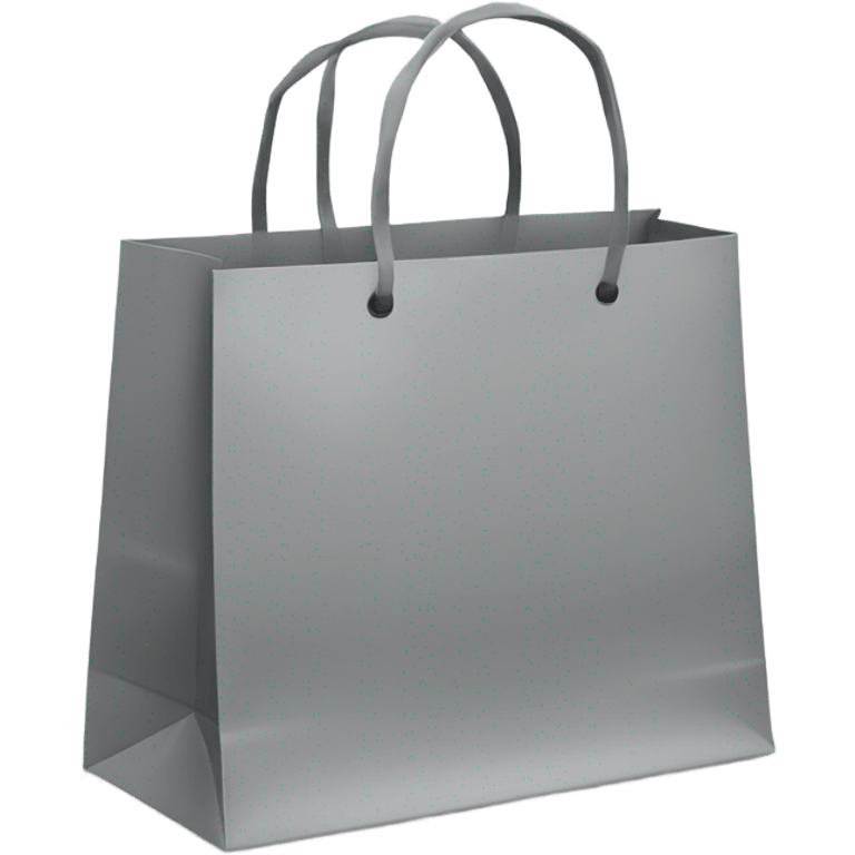 Grey shopping package emoji