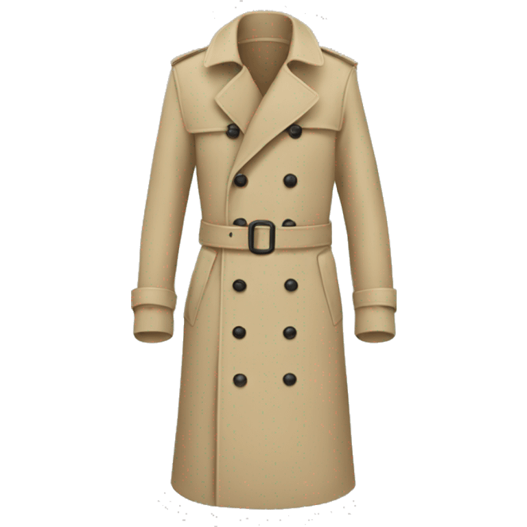 beige trench coat emoji