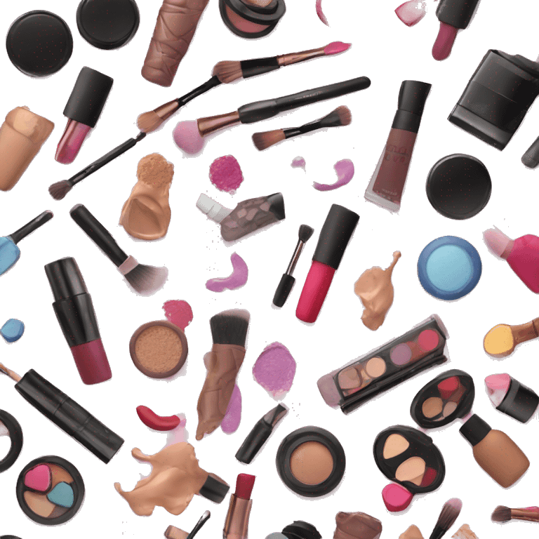 Individual makeup products emoji