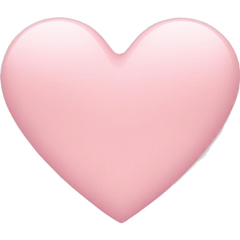 Light pink colored heart emoji