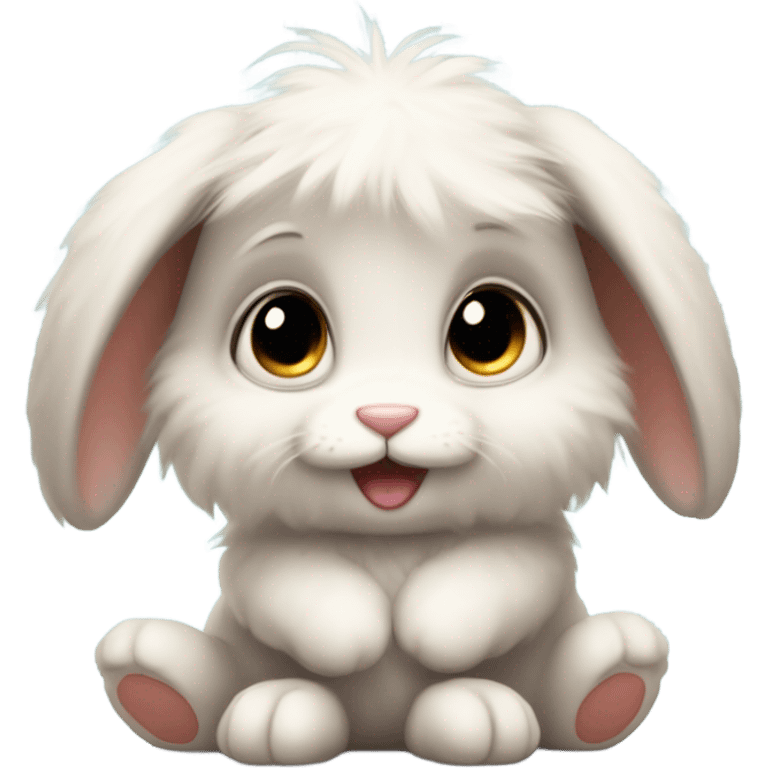 A bunny at is so,so cute  emoji