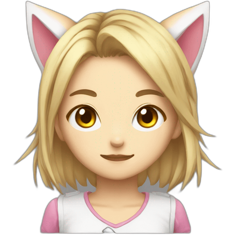 face neko girl gamer emoji