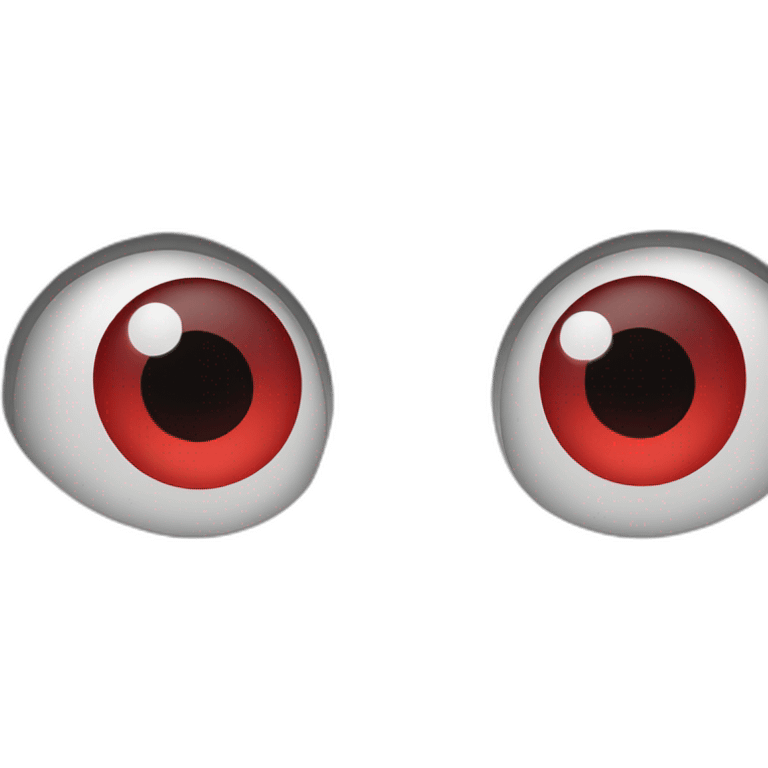 ghost red eyes emergency emoji