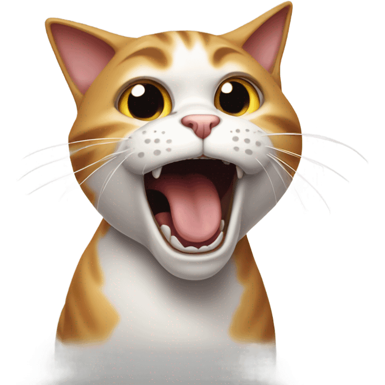 cat screaming emoji