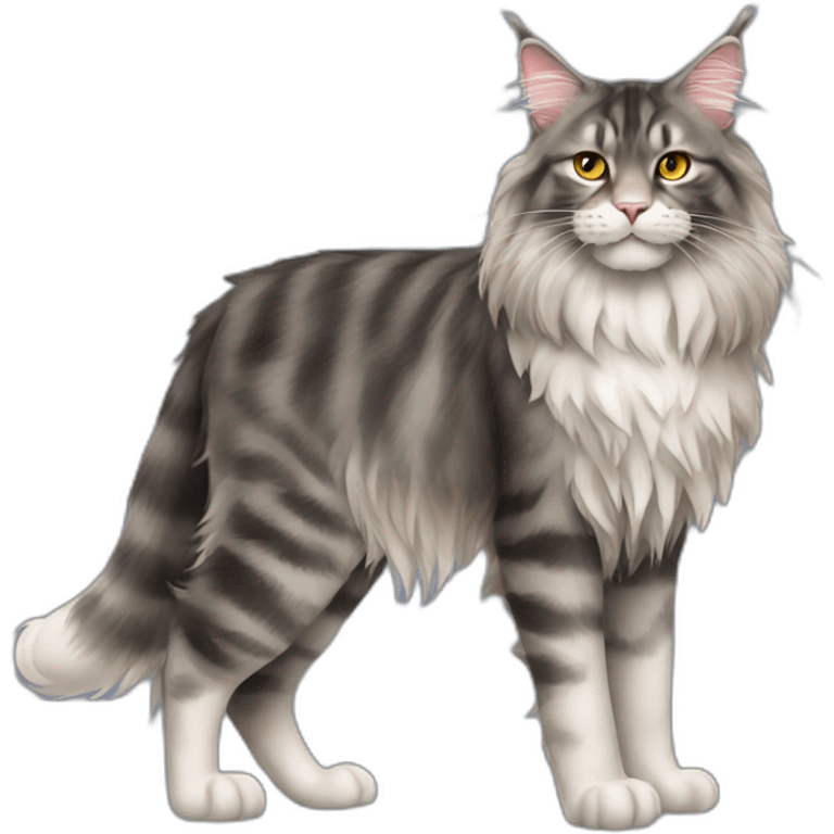 Maine Coon Cat Full Body emoji