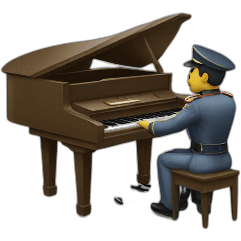 wagner soldier plays piano emoji