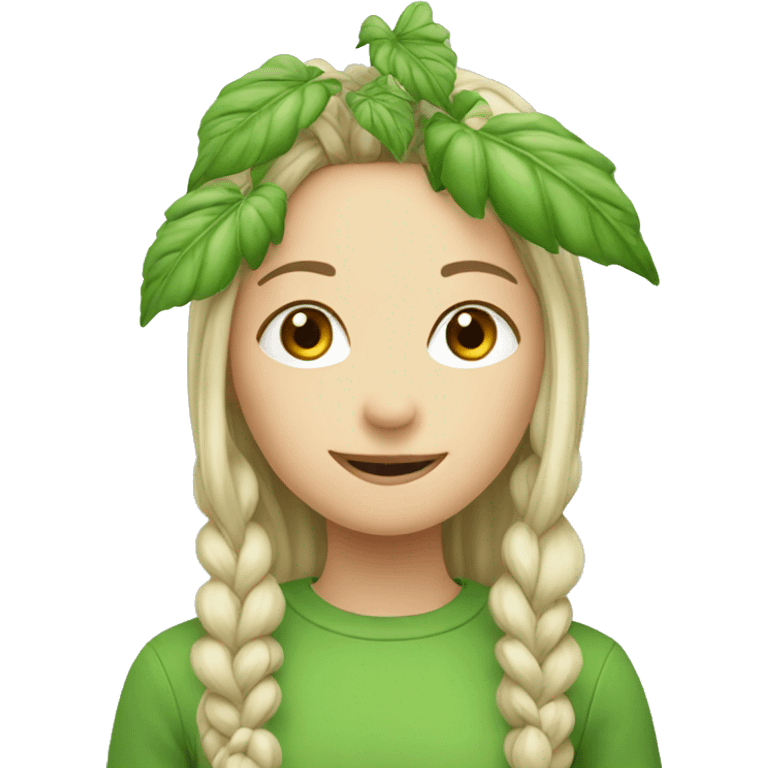 plant with girl emoji