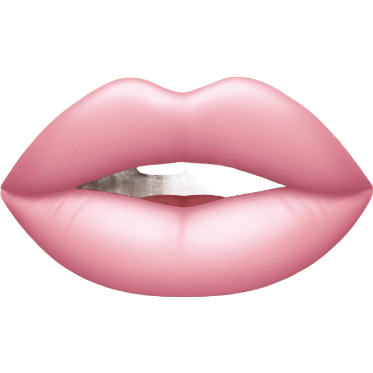 Light pink lipstick kiss emoji