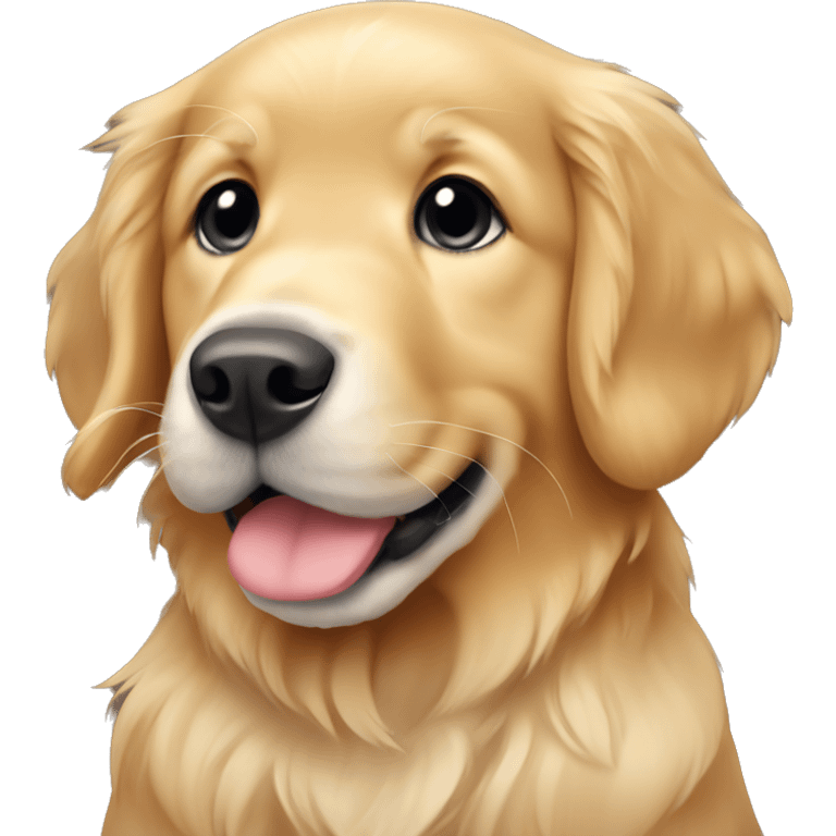 Golden retriever puppy emoji