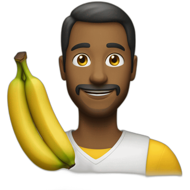 Une banane qui fait la fête emoji