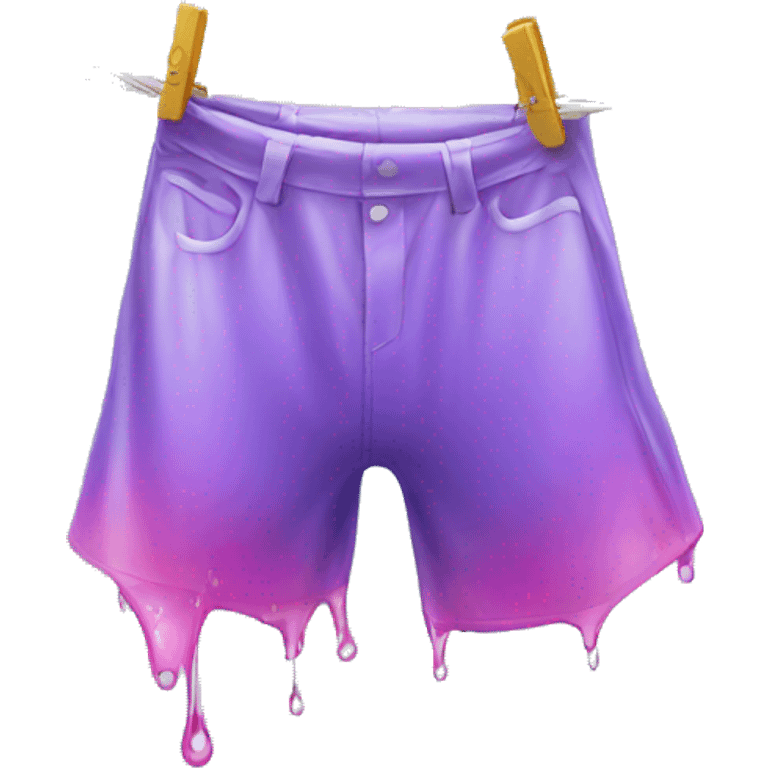 dripping wet clothes on  Washing line  emoji