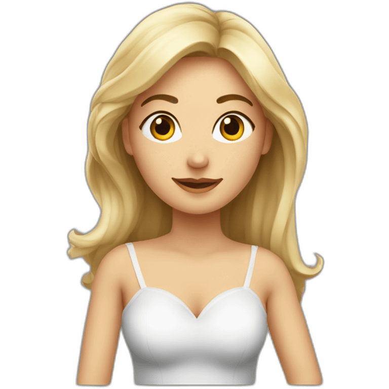 Femme voilée joue avec son mari emoji