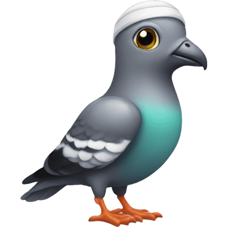 pigeon wearing snorkel emoji