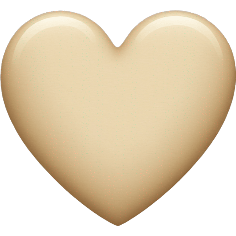 Beige heart  emoji