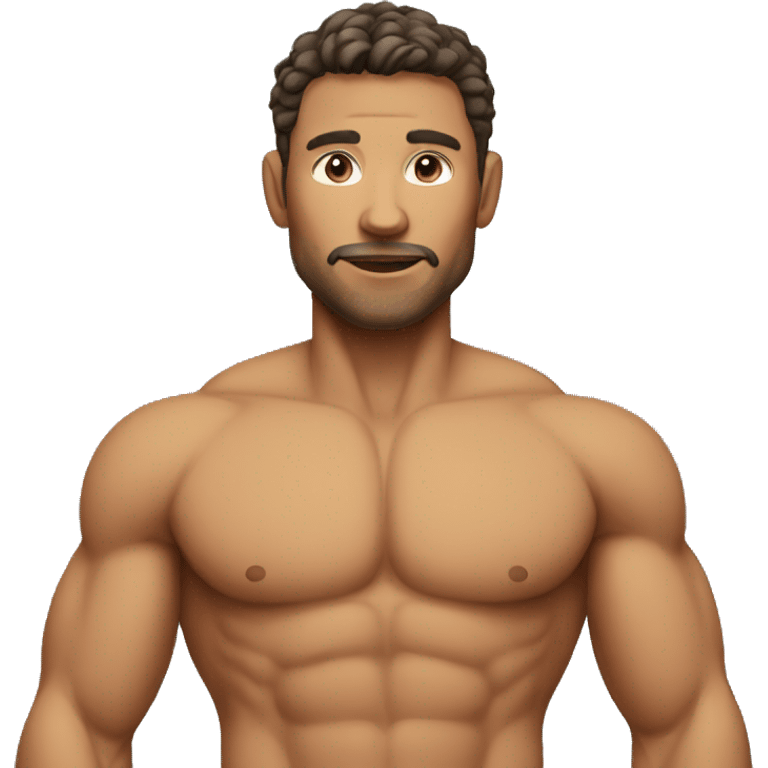 Man with fit body  emoji