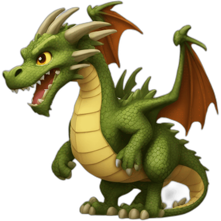 Dragon in castle emoji