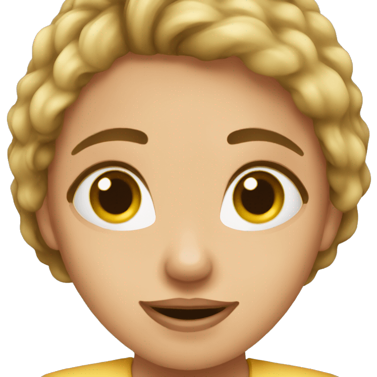 ragazza facendo sckincare emoji