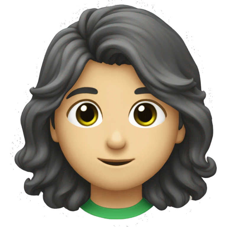 Niño con pelo rubio ojos verdes barbas de chivo emoji